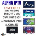PACK  ABONNEMENT ALPHA IPTV ( ACS 5 EN 1 )