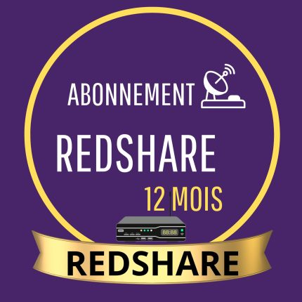 ABONNEMENT REDSHARE OFFICIEL 12 MOIS