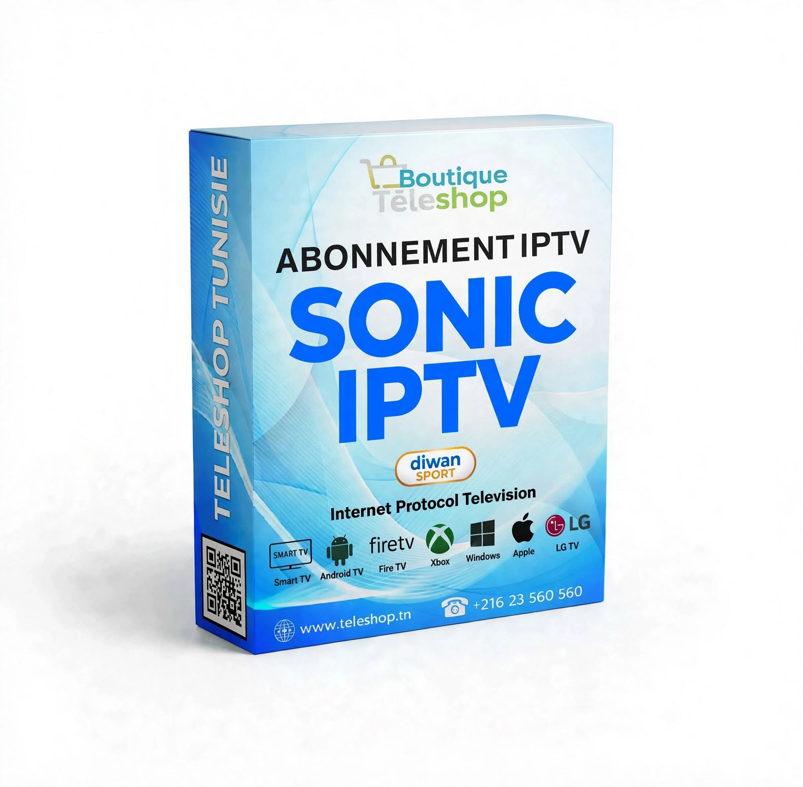 SONIC Abonnement SONIC IPTV + Pack Diwan Sport - 4K – Image 1