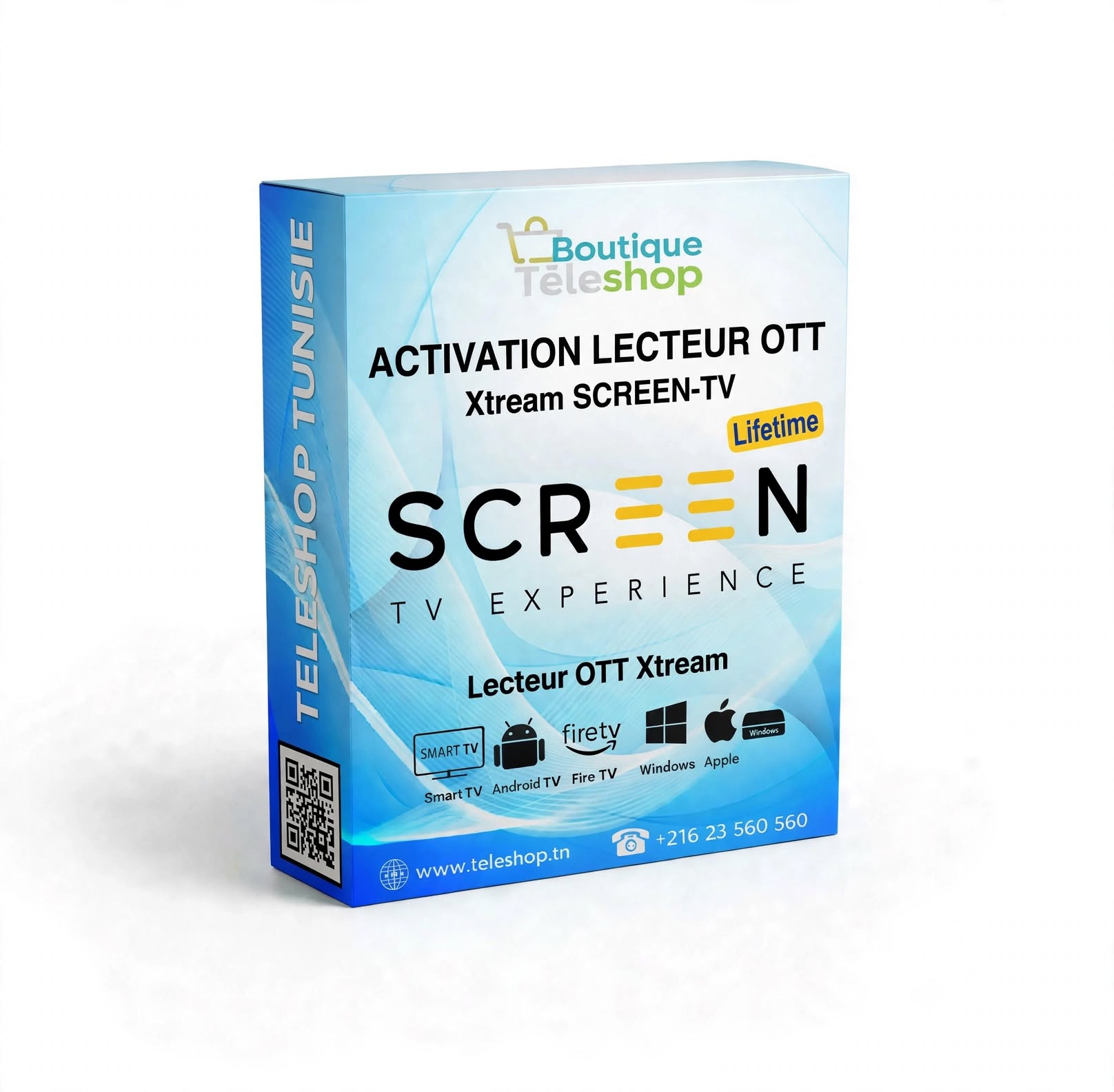 screen tv - teleshop.tn Code Activation Lecteur OTT Xtream SCREEN-TV Lifetime – Image 1