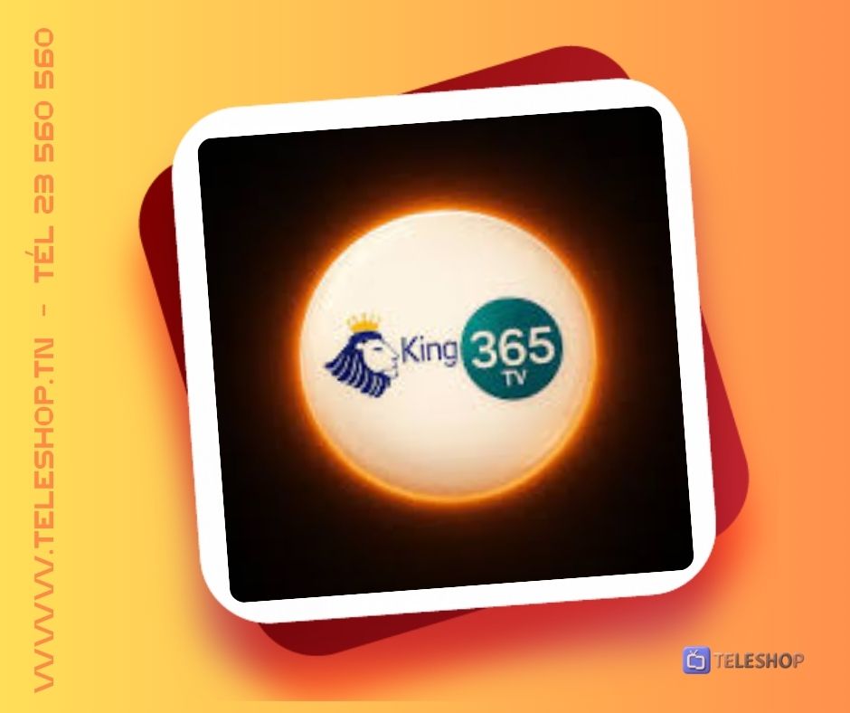 KING 365 - TELESHOP.TN - TEL +21623560560 ABONNEMENT KING 365 TV 12 MOIS - XTREAM/M3U – Image 1