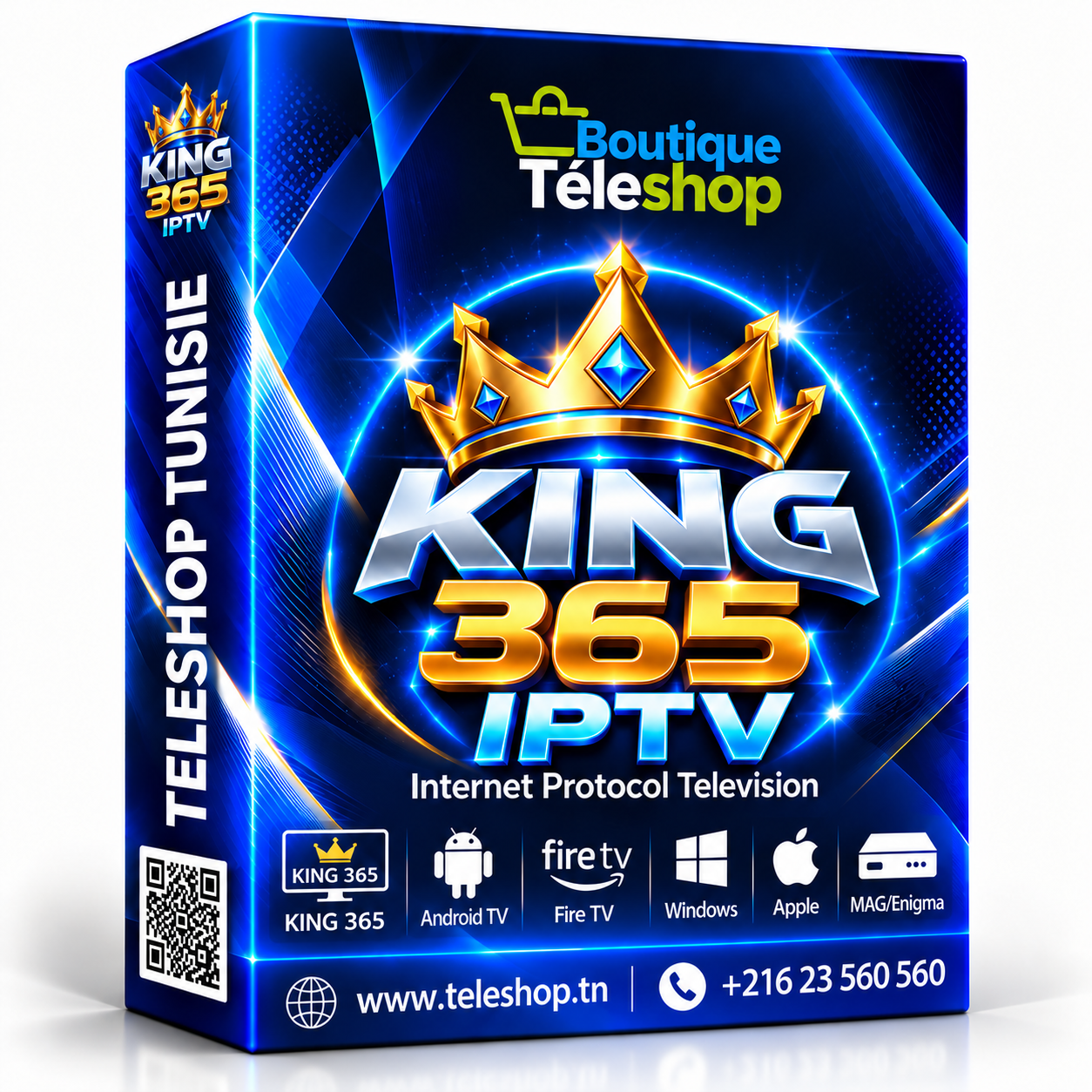 KING 365 IPTV TELESHOP Abonnement KING 365 TV 12 Mois - IPTV Premium – Image 1