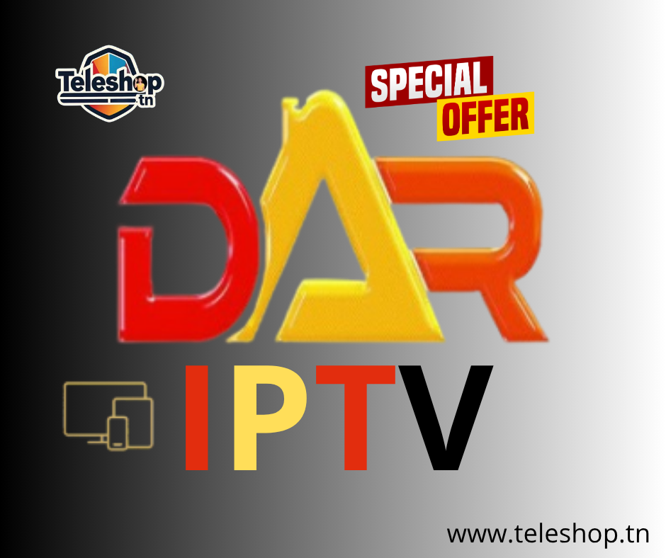 DAR IPTV 12 Mois – Code d’activation- Teleshop tn Abonnement DAR TV PRO 12 Mois – Image 1