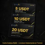 Carte Cadeau Bybit 5, 10, 20 USDT - Livraison Instantanée Tunisie